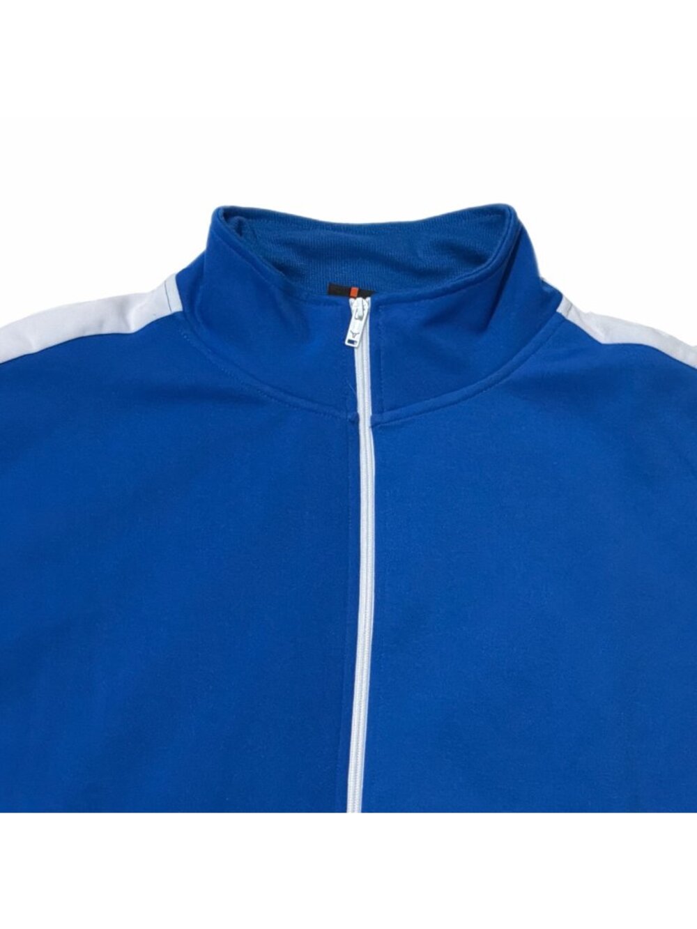 Screenshot Jacket Mens XL Blue Track White Stripe Y2K Rapper Soccer Athleisure - Picture 11 of 14